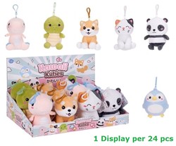 Kawaii Kuties Plush Bagclip 6 assorted 12,5cm Serie 2