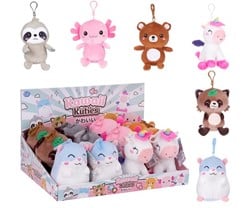 Kawaii Kuties Plush Bagclip 6 assorted 12,5cm Serie 1