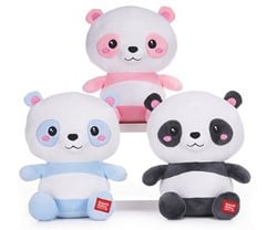 Kawaii Kuties Plush Panda 3 assorted 24cm