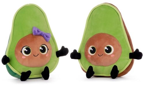 Mr & Mrs Avocado Squashy Pluche 21cm