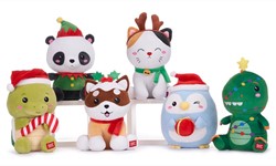 Kawaii Kuties Peluche 6 assortiti 24cm (Serie X-Mas)
