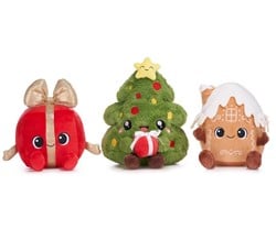 Kawaii Kuties Plush Christmas 3 assorted 19cm