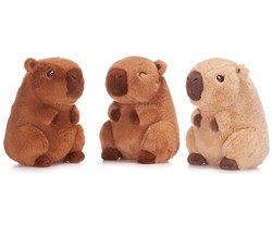 Peluche Capybara 3 assortis 22cm