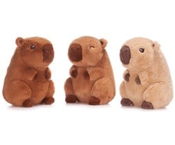 Plush Capybara 3 assorted 22cm