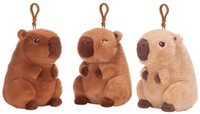 Peluche Capybara Bagclip 3 assortiti 12cm in display