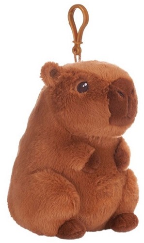 Peluche Capybara Bagclip 3 assortiti 12cm in display-2