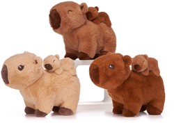 Peluche Capybara+ Baby 3 surtidos 25cm