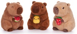Peluche Capybara + Fruit 3 surtidos 22cm