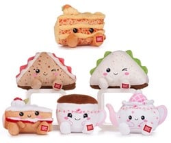 Kawaii Kuties Plush Afternoon Tea 6 assorted 19cm