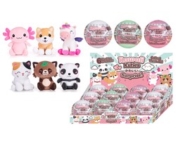 Kawaii Kuties Capsule 100mm + Plush Kawaii 6 assorted in display (12)