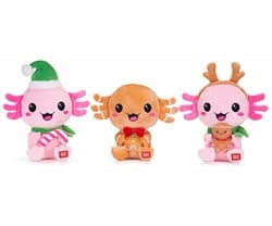 Kawaii Kuties Plush Axolotl Christmas 3 assorted 24cm