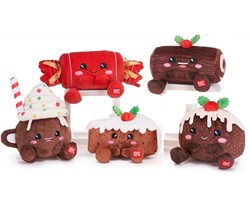 Kawaii Kuties Plush Cakes / Cracker / Drinks Christmas 5 assorted 24cm