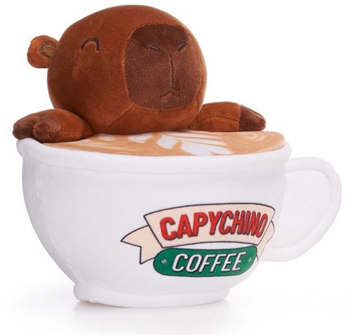 Peluche Capybara Capychino 3 assortis 17,5cm-3