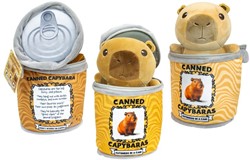 Capibara di peluche 16,5cm in scatola di latta 13x18cm 3 assortiti