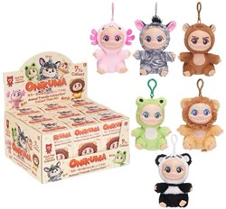 Onikuma Animal Costume Plush Bagclip Plastic Face in blind box 6 assorted in display