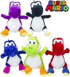 Mario Bross Peluche Yoshi 5 assortis 25cm