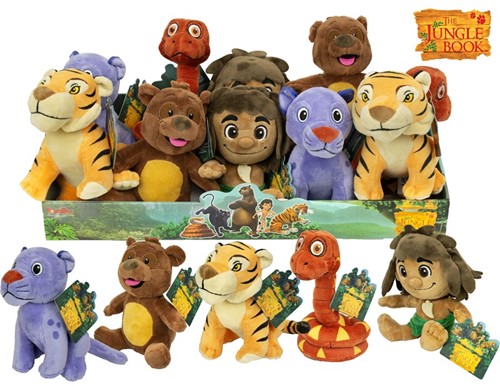 The Jungle Book Peluche 5 assortis (Size 1) 18cm in display