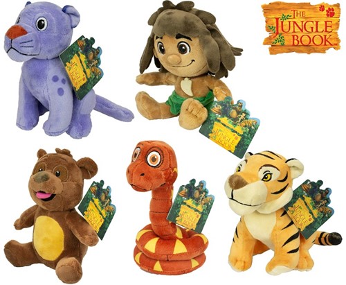 The Jungle Book Pluche 5 assorti (Size 1) 18cm in display-3