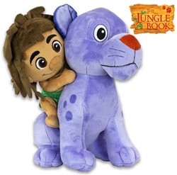 The Jungle Book Pluche Mowgli & Bagheera (Size 3) 25cm