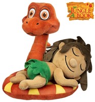 The Jungle Book Plush Mowgli & Kaa (Size 3) 25cm-3