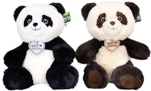 Pluche Panda 2 assorti 30cm