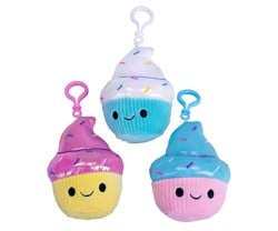 Kawaii Plush bagclip Ice Cream 3 assorted 10cm