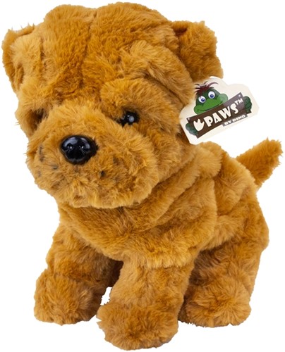 Pluche Hond Sharpei 25cm