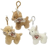 Plush Highlander Bagclip standing 3 assorted 12cm