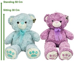 Plusch Bar sitzend Pink / Mint 2 sortiert 50cm