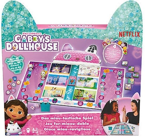 Spin Master DreamWorks Gabby´s Dollhouse Spel 21,5x26,5cm (Taal: Duits, Frans, Italiaans)