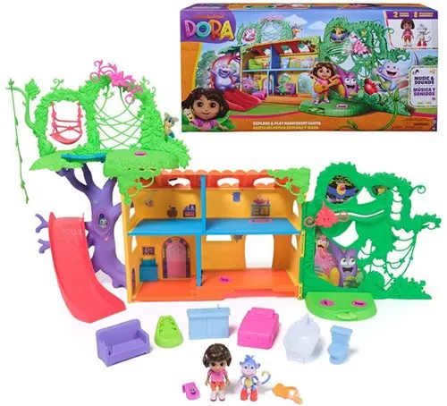 Spin Master Dora Explore & Play Rainforest Casita + Sound 30x58,5cm