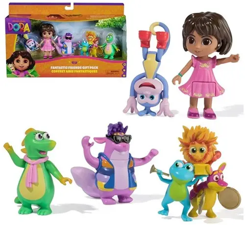 Spin Master Dora Figures 9cm 5-Pack Fantastic Friends Gift Pack 18,5x30,5cm