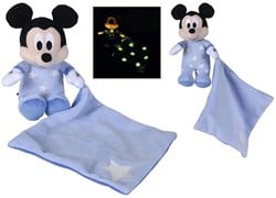Disney Mickey Mouse Plush with Cuddle Cloth Glow in the Dark 10x35cm