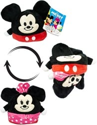 Disney Mickey und Minnie Mouse Omkeerpluche 8cm