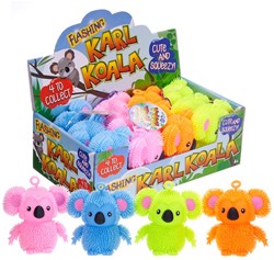 Karl Koala met licht 4 assorti in display (12) 10cm