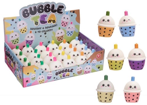 Bubble Tea Squeeze 7,5x5cm 6 assorti in display
