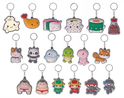 Kawaii Kuties Schlüsselanhänger Laser 18 sortiert (2-seitig) 6cm