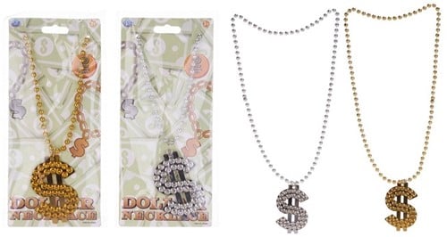 Ketting Dollar 2 assorti 11x25cm