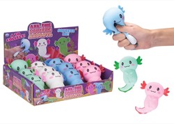 Squeeze Axolotl 10x9cm 4 assortis in display (12)