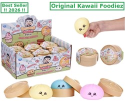 Kawaii Foodiez Surprise Squishy Dumpling 8,5cm 3 sortiert im display (12) (Air-Freight)