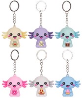 Kawaii Kuties Snaxolotyl Porte-clés 3D 6 assortis -3