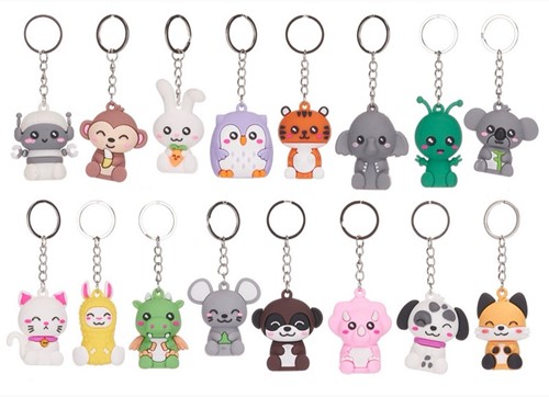 Kawaii Kuties Schlüsselanhänger 3D 16 sortiert 6cm-3