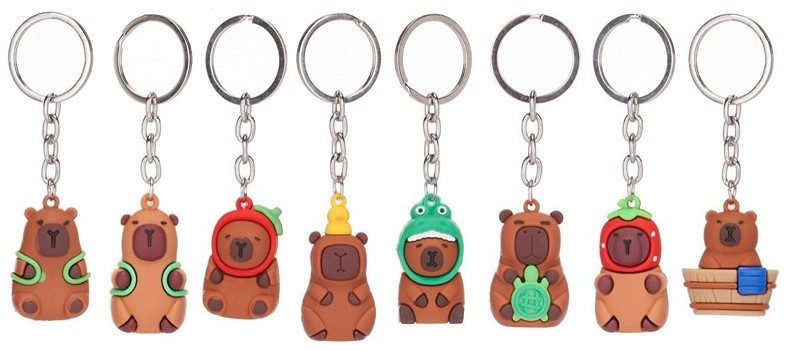 Porte-clés Capybara Mignon - Accessoire Anti-perte Pour Sac à Main Et Clés