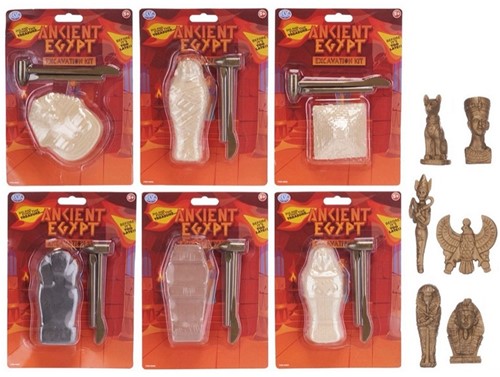 Kit di scavo dell'antico Egitto 6 assortiti 15x21cm