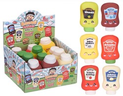 Kawaii Foodiez Squishy Sauces 10cm 6 surtidos in display (12)