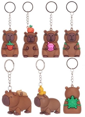 Capybara Llavero 3D 6 surtidos 4-5cm-3