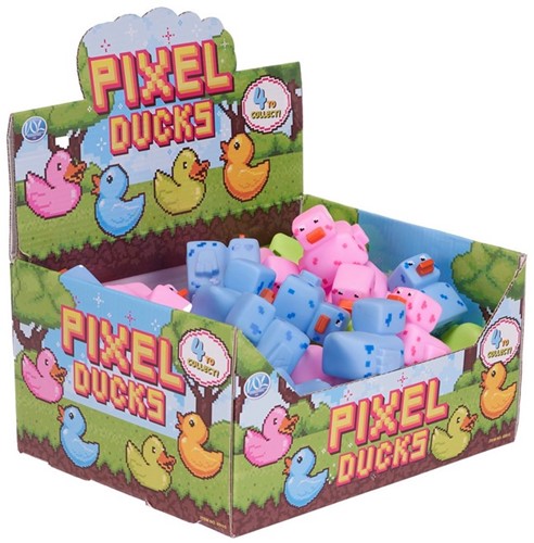 Pixel Duck 6x5cm 4 assorted in display (48)-2