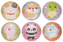 Kawaii Kuties PU Ball 10cm 6 assorti in display (12)