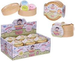 Kawaii Kuties Squeezy Bao Buns 3-Pack assorti in display