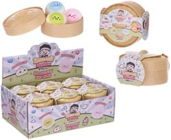 Kawaii Kuties Squeezy Bao Buns 3-Pack surtidos in display